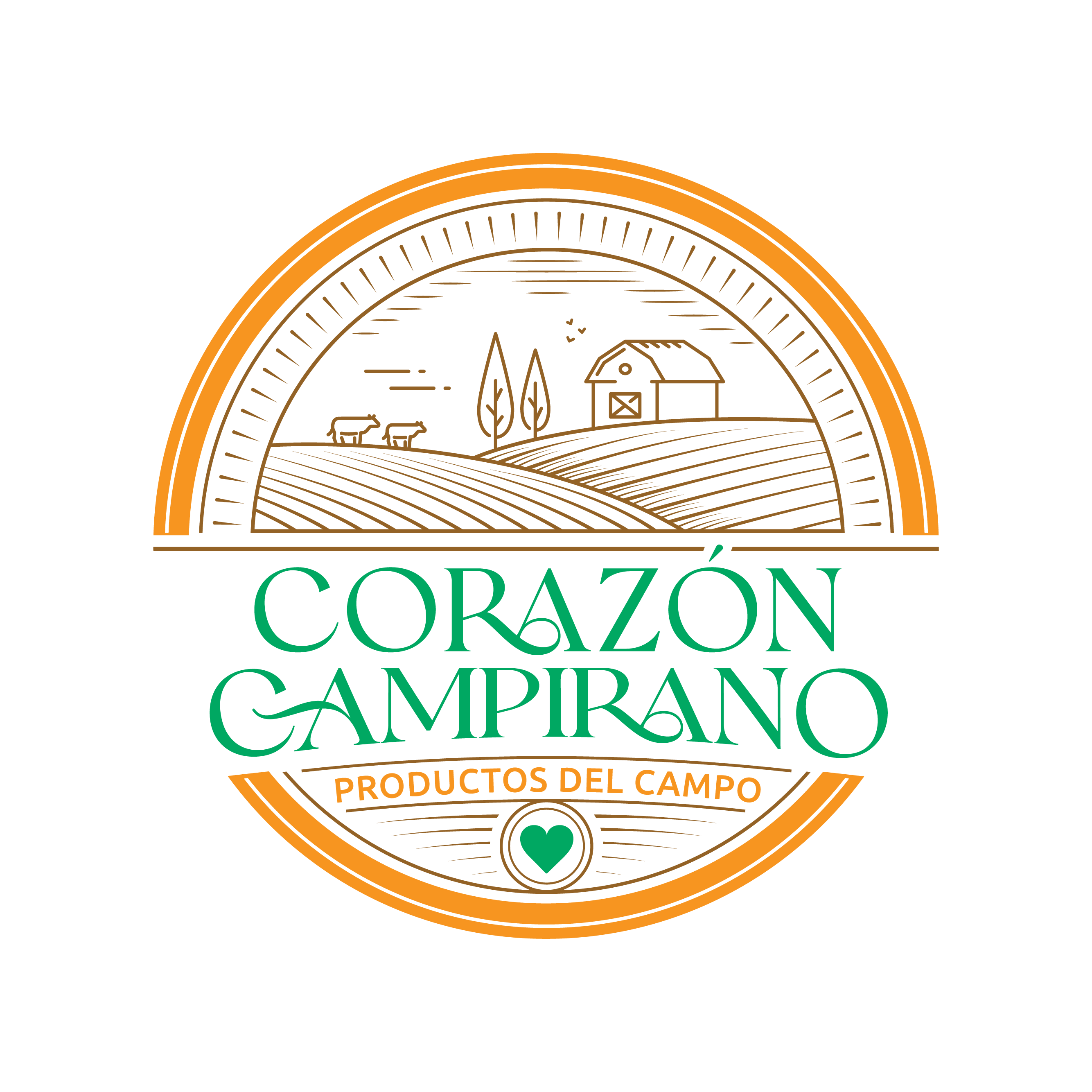 Logo Corazon Campirano Blanco